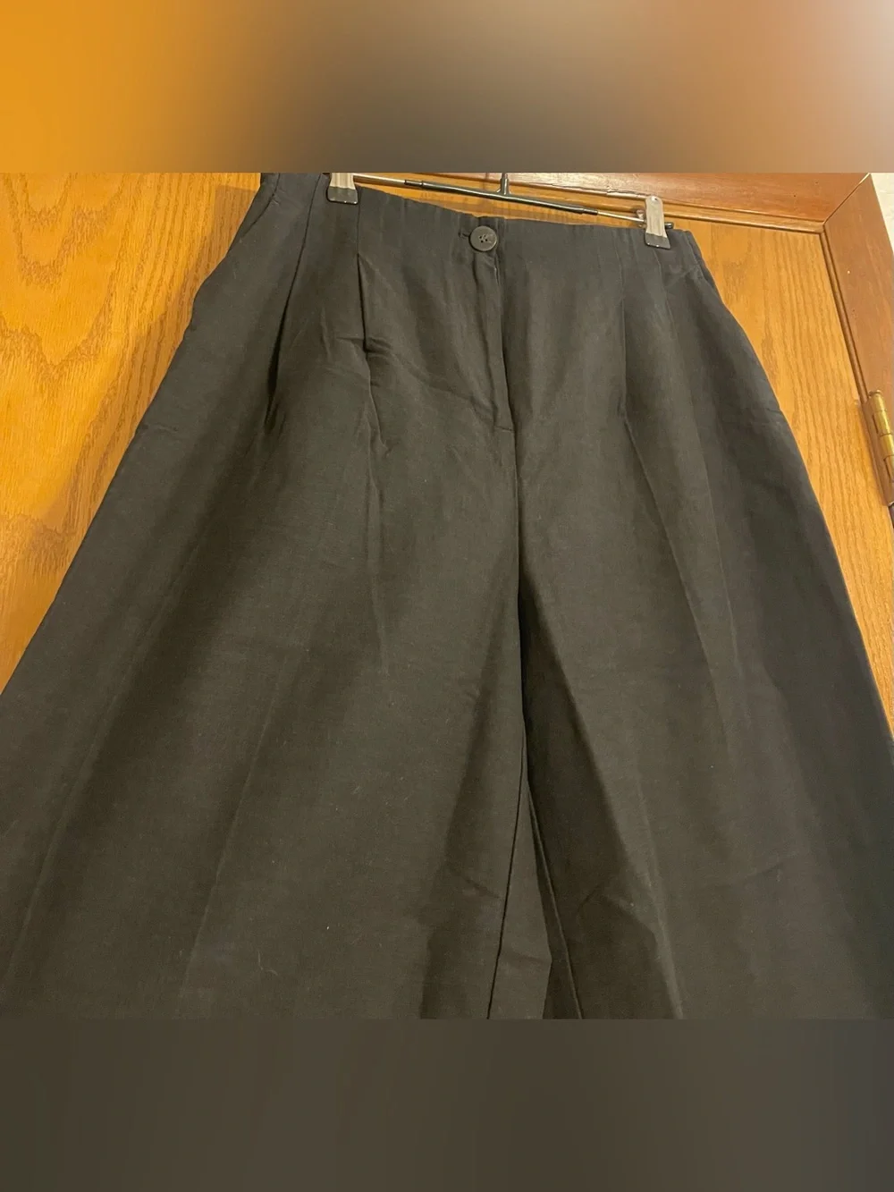 H&M Linen-Blend Wide Leg Pants